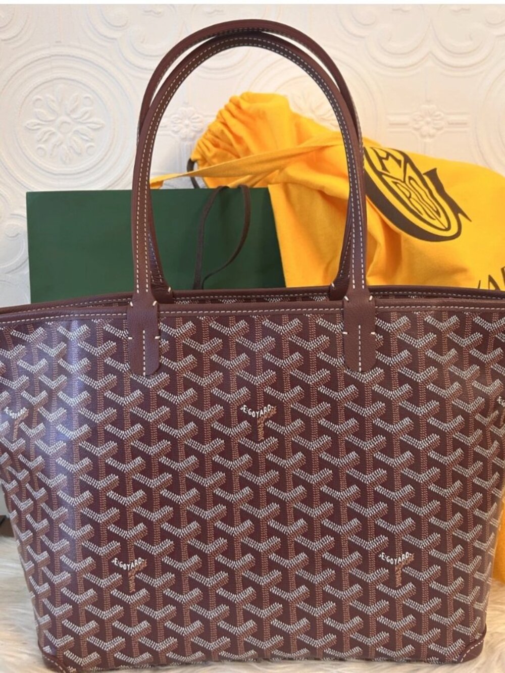 GOYARD Artois PM in Bordeaux with dust bag and COA